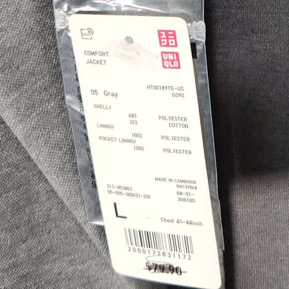 Uniqlo Men’s Comfort Jacket Sport Coat Unstructured Blazer - L - Picture 9 of 14